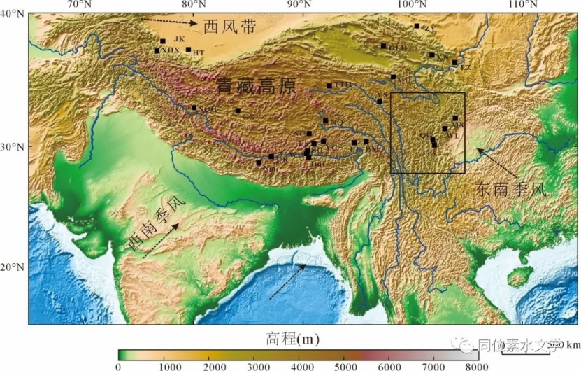 【熱點(diǎn)Focus】李捷、龐忠和《中國(guó)科學(xué)》：青藏高原降水同位素高程梯度
